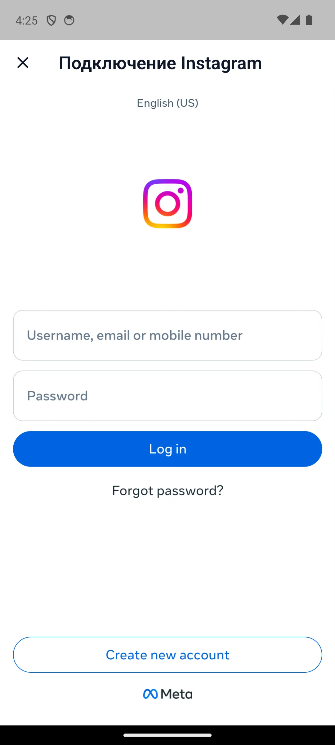 Подключение Instagram через OAuth